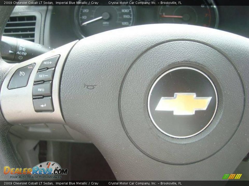 2009 Chevrolet Cobalt LT Sedan Imperial Blue Metallic / Gray Photo #20