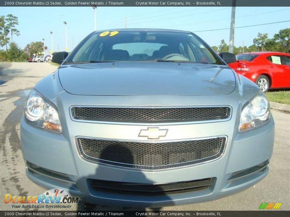 2009 Chevrolet Malibu LS Sedan Golden Pewter Metallic / Titanium Photo #12