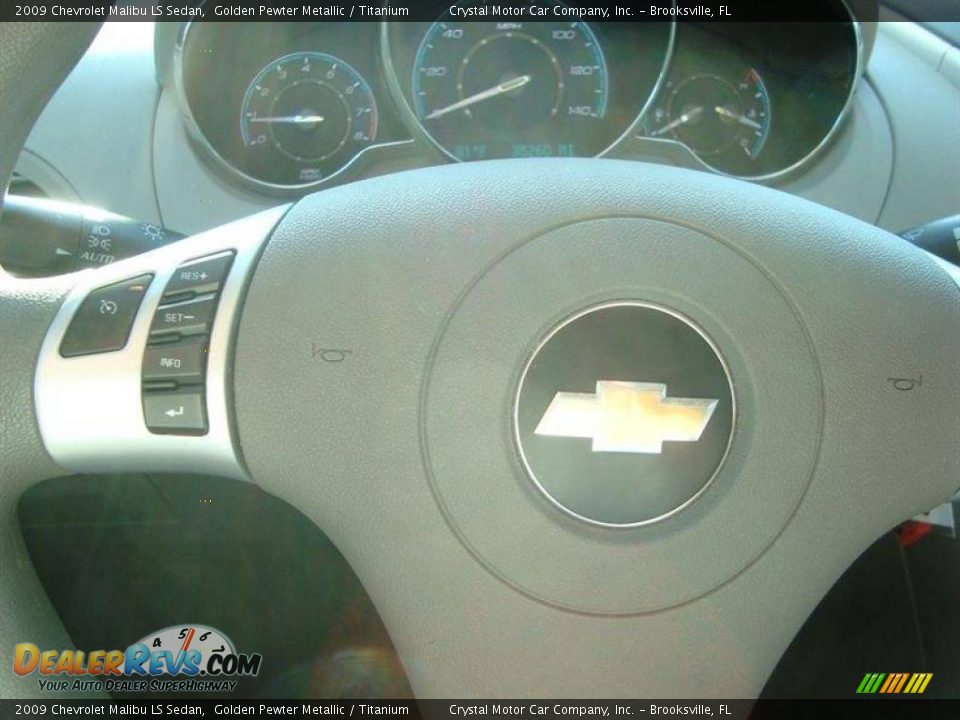2009 Chevrolet Malibu LS Sedan Golden Pewter Metallic / Titanium Photo #20