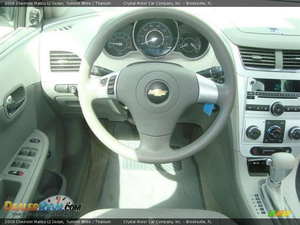 2009 Chevrolet Malibu LS Sedan Summit White / Titanium Photo #6