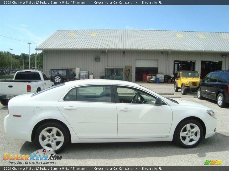 2009 Chevrolet Malibu LS Sedan Summit White / Titanium Photo #9
