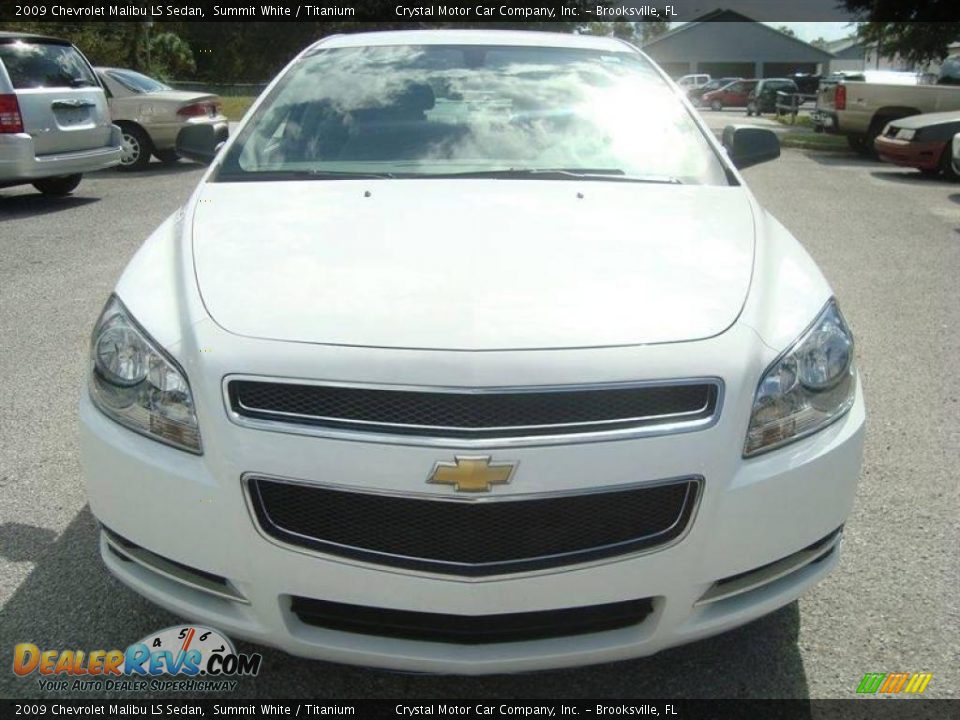2009 Chevrolet Malibu LS Sedan Summit White / Titanium Photo #12