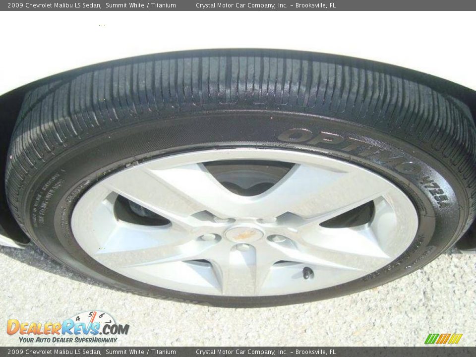 2009 Chevrolet Malibu LS Sedan Summit White / Titanium Photo #13