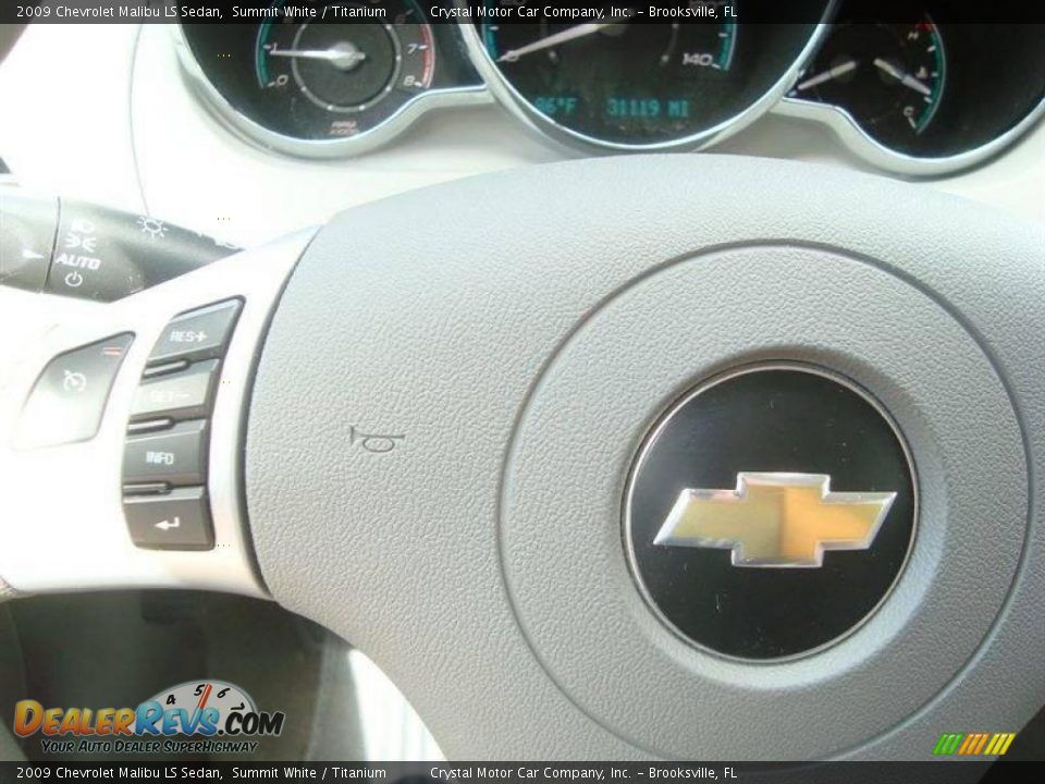 2009 Chevrolet Malibu LS Sedan Summit White / Titanium Photo #20