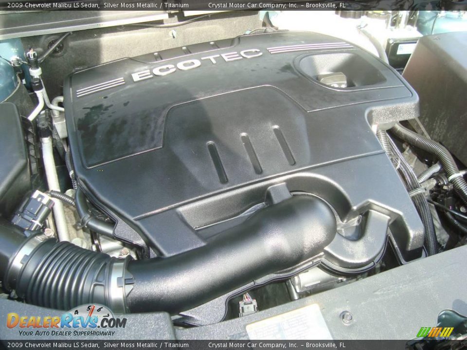 2009 Chevrolet Malibu LS Sedan Silver Moss Metallic / Titanium Photo #15