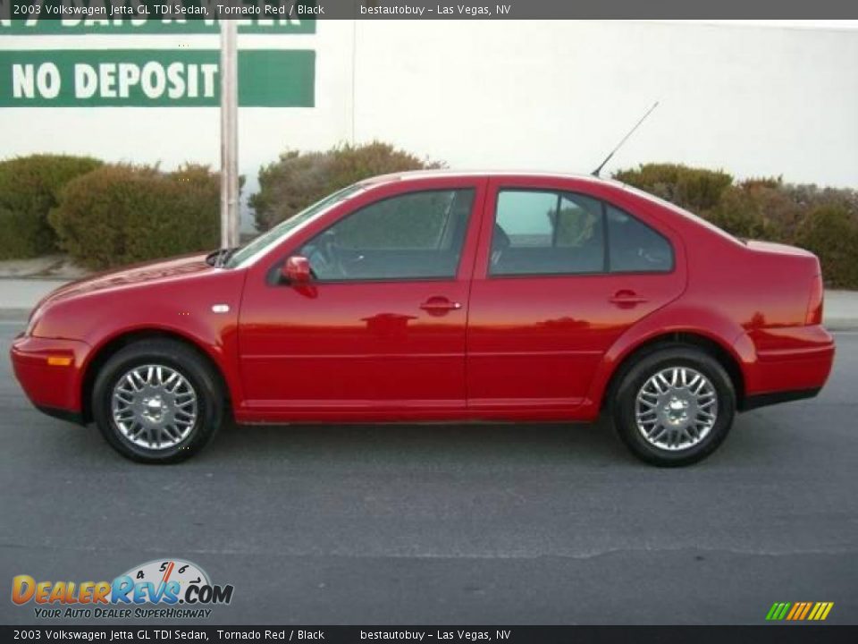 2003 Volkswagen Jetta GL TDI Sedan Tornado Red / Black Photo #1