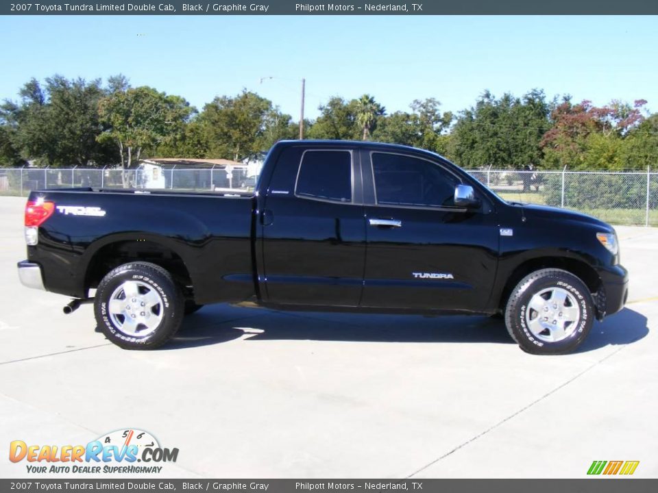 2007 Toyota Tundra Limited Double Cab Black / Graphite Gray Photo #2