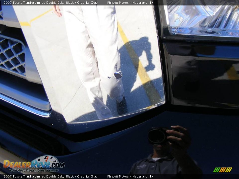 2007 Toyota Tundra Limited Double Cab Black / Graphite Gray Photo #11