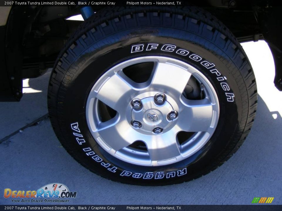 2007 Toyota Tundra Limited Double Cab Black / Graphite Gray Photo #14