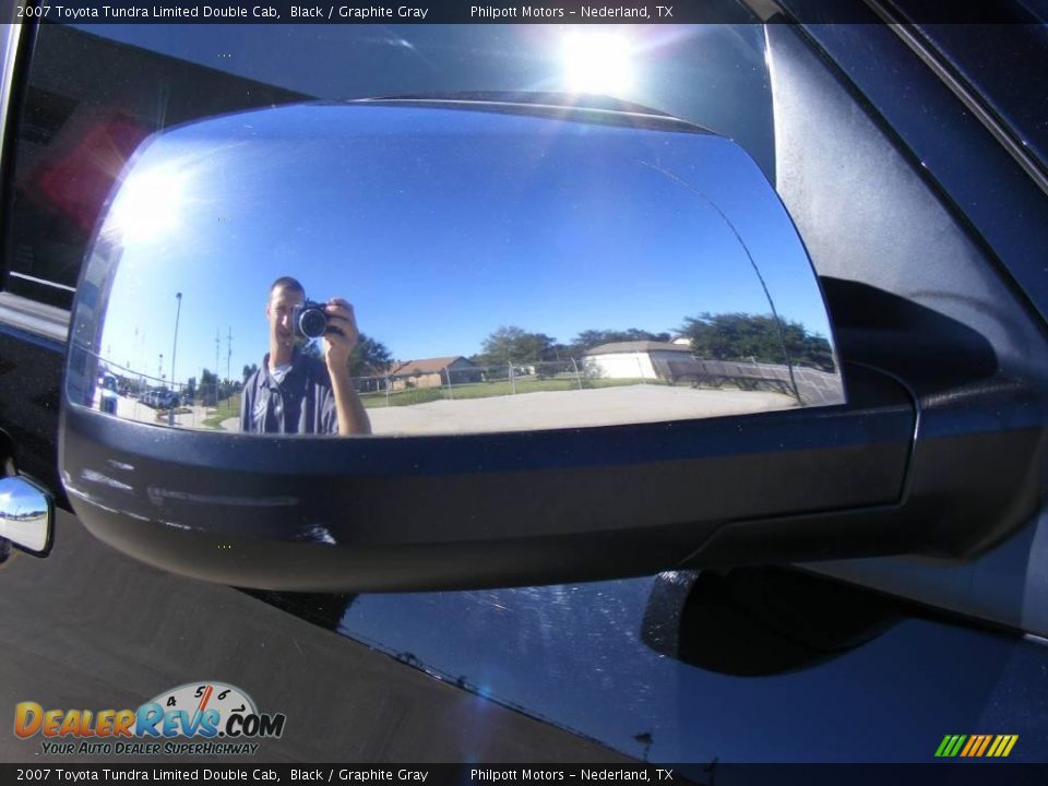 2007 Toyota Tundra Limited Double Cab Black / Graphite Gray Photo #18