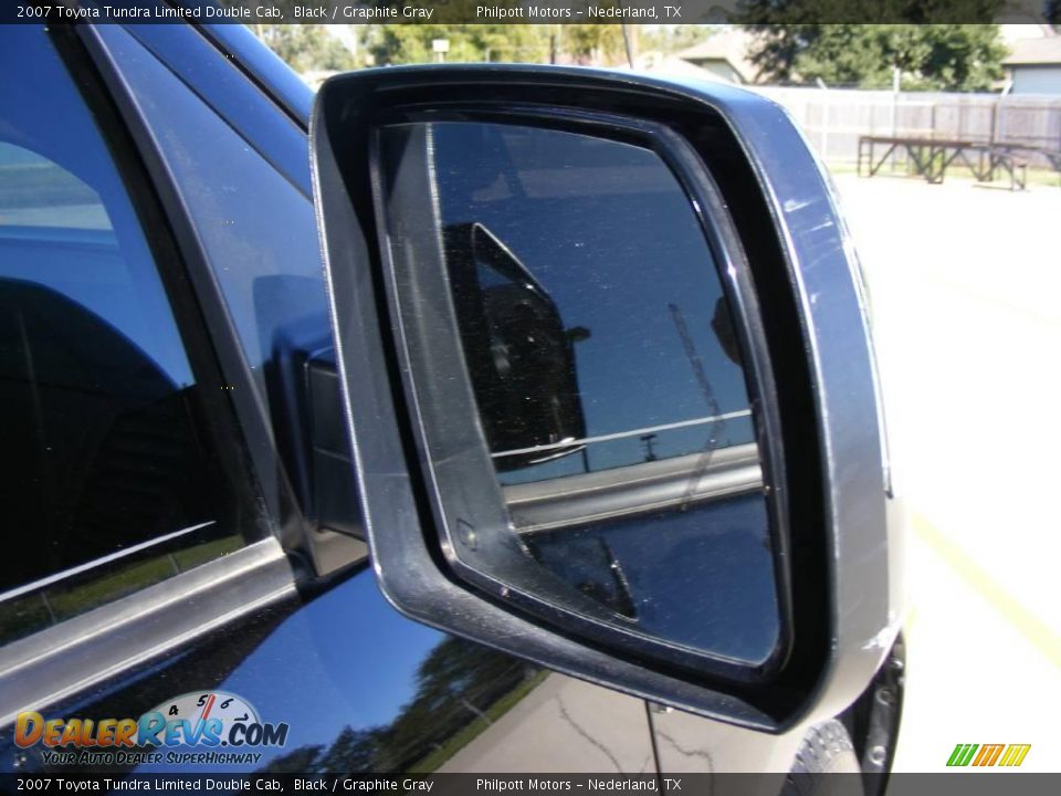2007 Toyota Tundra Limited Double Cab Black / Graphite Gray Photo #19