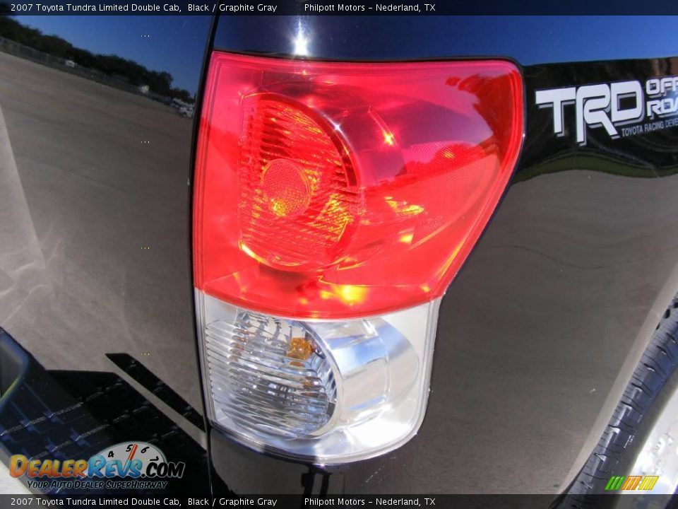 2007 Toyota Tundra Limited Double Cab Black / Graphite Gray Photo #20
