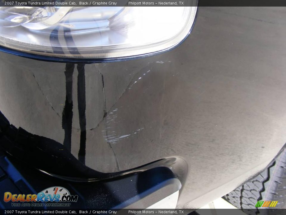 2007 Toyota Tundra Limited Double Cab Black / Graphite Gray Photo #21