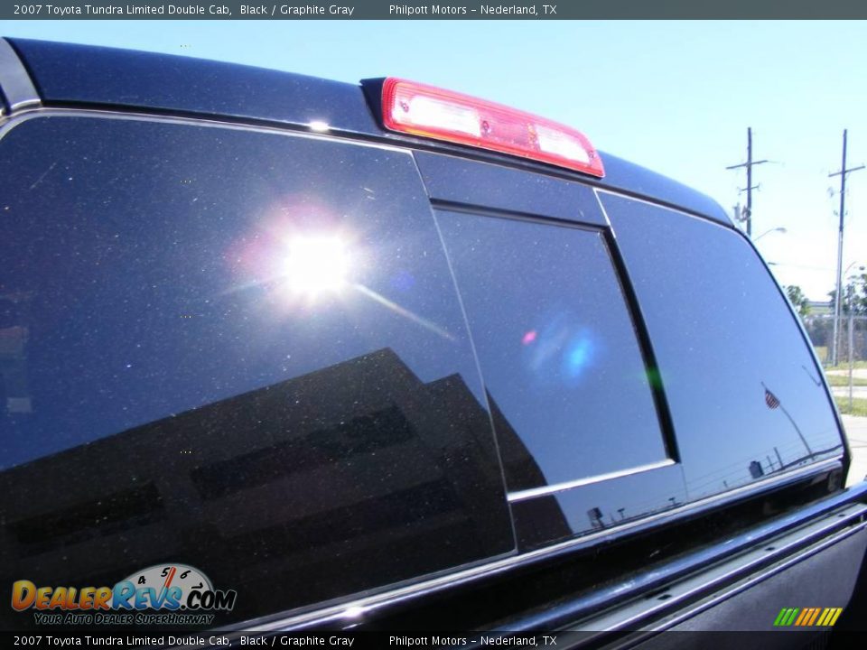 2007 Toyota Tundra Limited Double Cab Black / Graphite Gray Photo #26