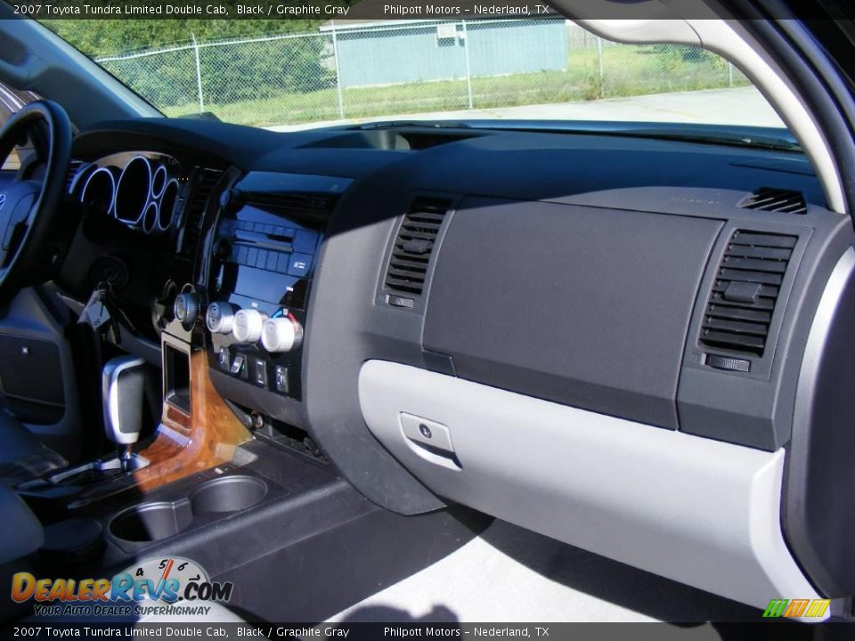 2007 Toyota Tundra Limited Double Cab Black / Graphite Gray Photo #30