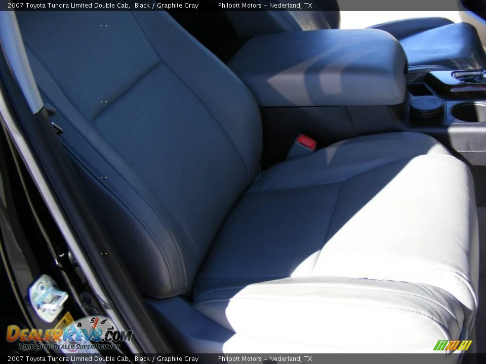 2007 Toyota Tundra Limited Double Cab Black / Graphite Gray Photo #31