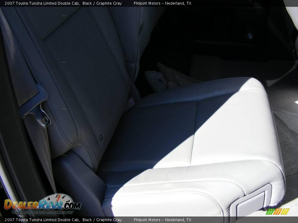 2007 Toyota Tundra Limited Double Cab Black / Graphite Gray Photo #33