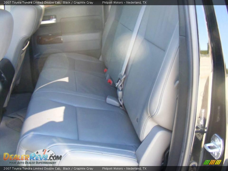 2007 Toyota Tundra Limited Double Cab Black / Graphite Gray Photo #35