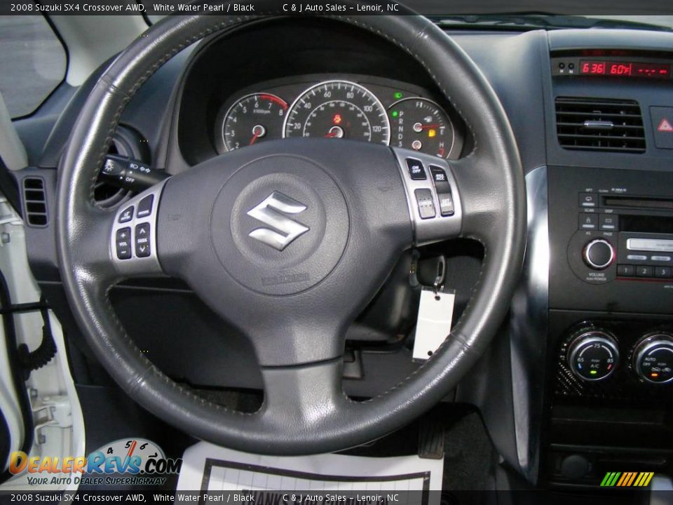2008 Suzuki SX4 Crossover AWD White Water Pearl / Black Photo #5
