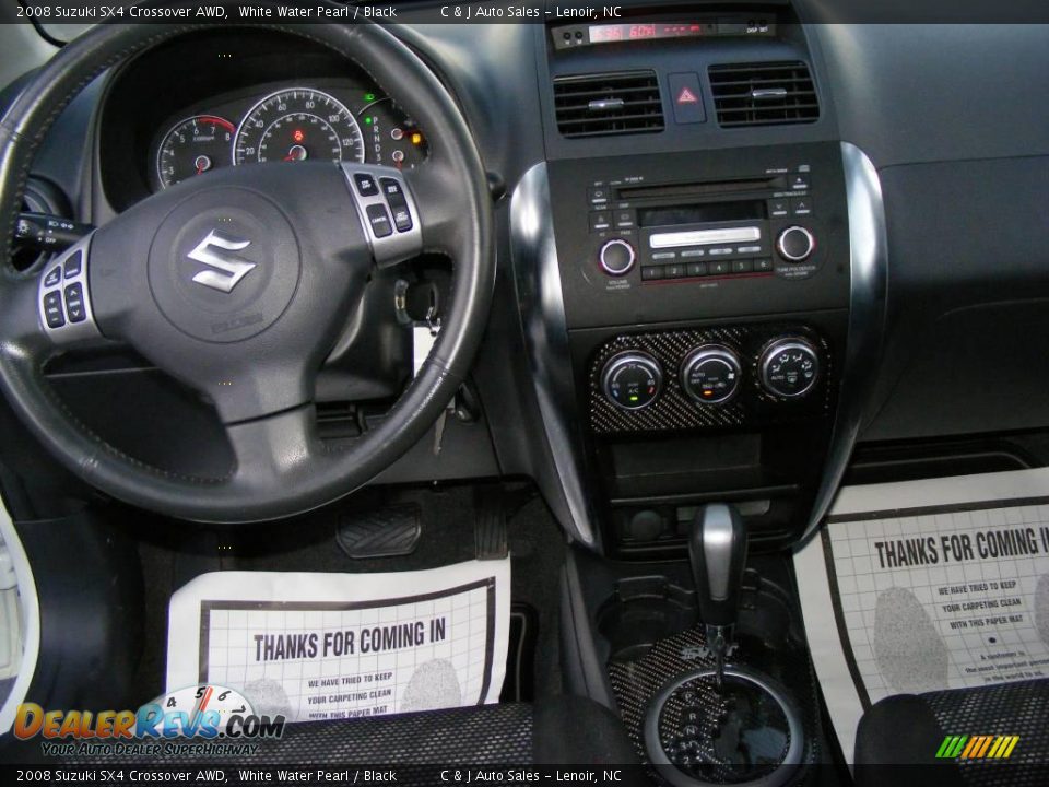 2008 Suzuki SX4 Crossover AWD White Water Pearl / Black Photo #13