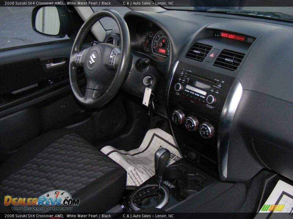 2008 Suzuki SX4 Crossover AWD White Water Pearl / Black Photo #14