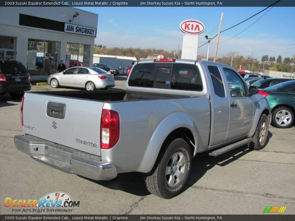 2009 Suzuki Equator Extended Cab Liquid Metal Metallic / Graphite Photo #3