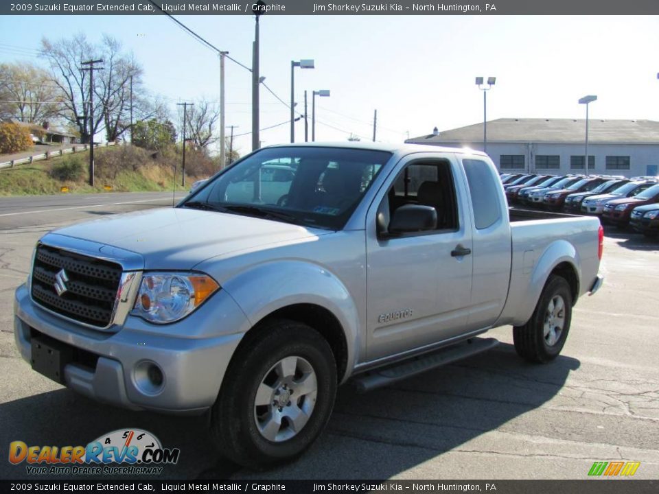 2009 Suzuki Equator Extended Cab Liquid Metal Metallic / Graphite Photo #5