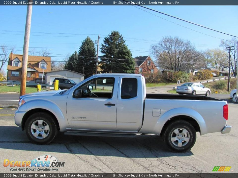 2009 Suzuki Equator Extended Cab Liquid Metal Metallic / Graphite Photo #6