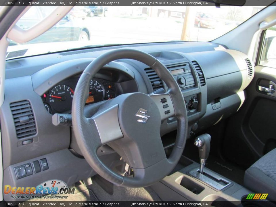 2009 Suzuki Equator Extended Cab Liquid Metal Metallic / Graphite Photo #7