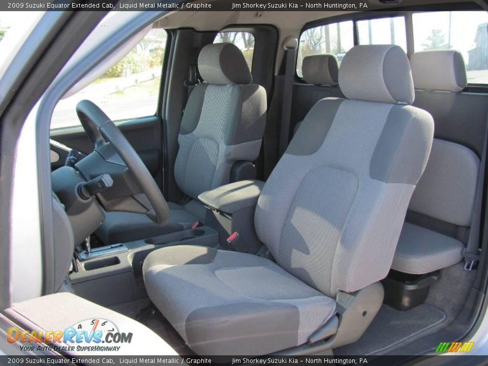 2009 Suzuki Equator Extended Cab Liquid Metal Metallic / Graphite Photo #10