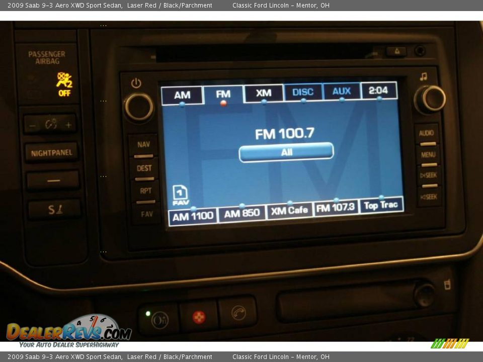 2009 Saab 9-3 Aero XWD Sport Sedan Laser Red / Black/Parchment Photo #15