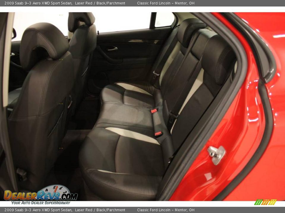 2009 Saab 9-3 Aero XWD Sport Sedan Laser Red / Black/Parchment Photo #19