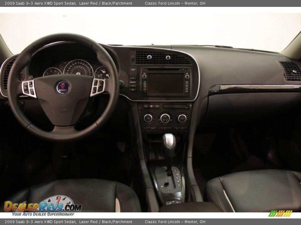 2009 Saab 9-3 Aero XWD Sport Sedan Laser Red / Black/Parchment Photo #20