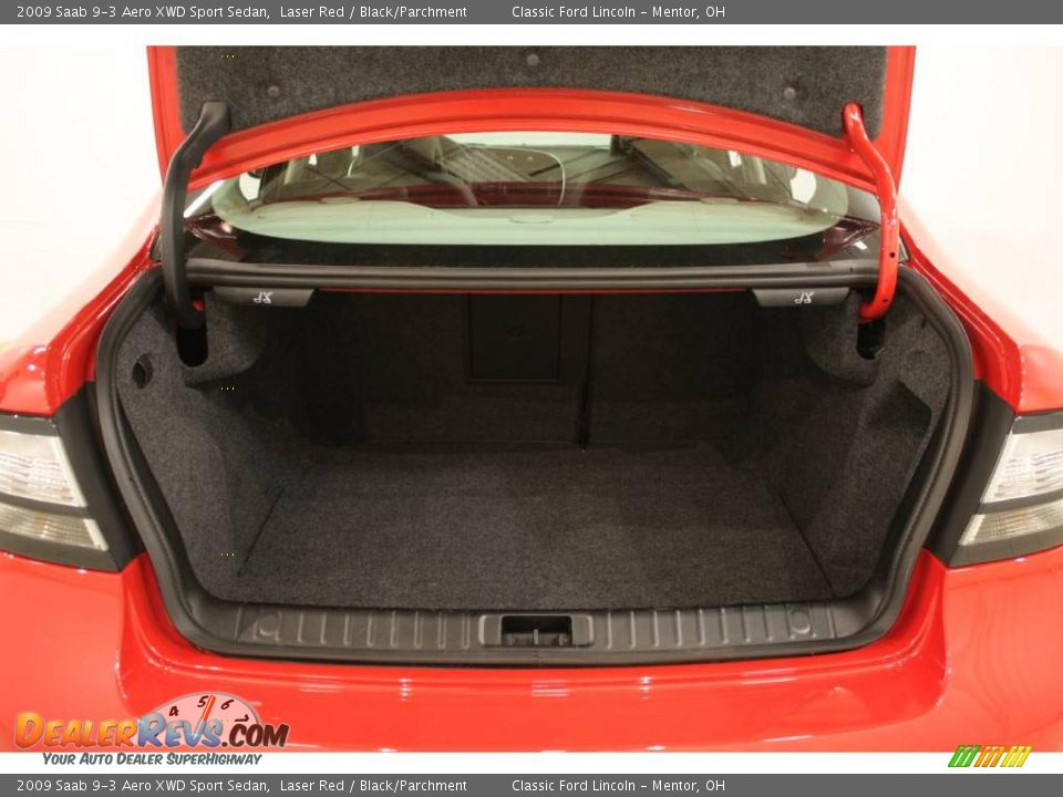 2009 Saab 9-3 Aero XWD Sport Sedan Laser Red / Black/Parchment Photo #21