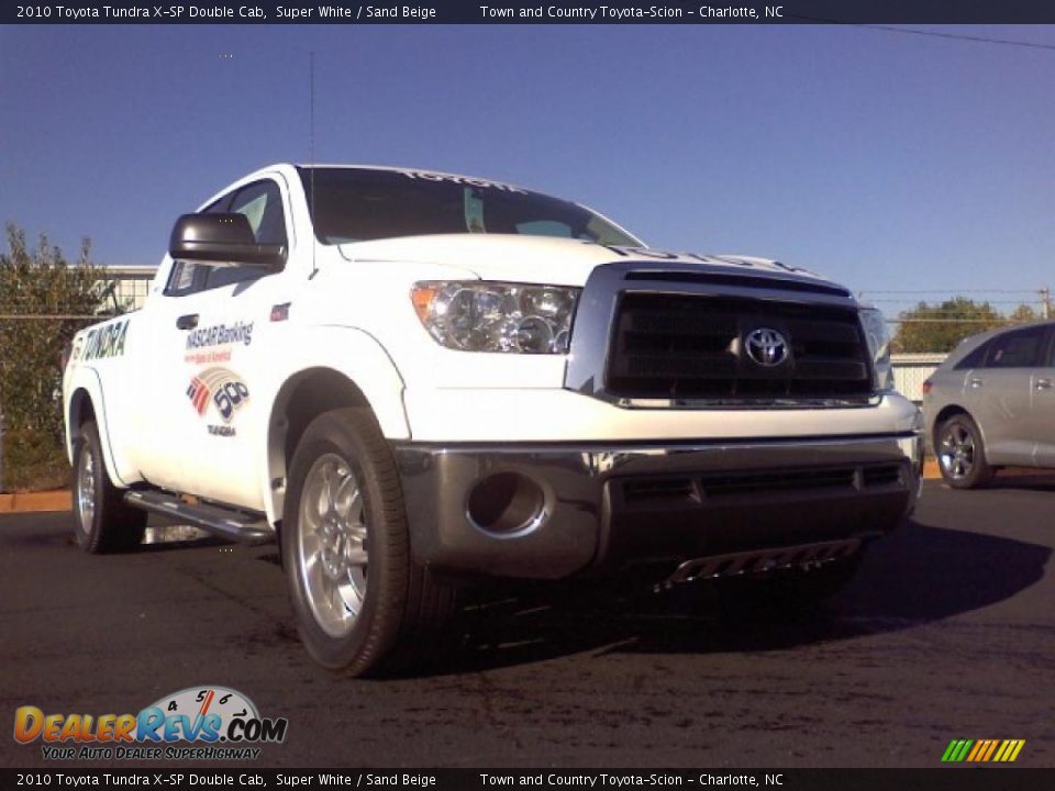 2010 Toyota Tundra X-SP Double Cab Super White / Sand Beige Photo #1