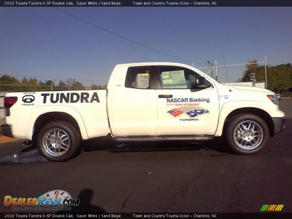 2010 Toyota Tundra X-SP Double Cab Super White / Sand Beige Photo #25