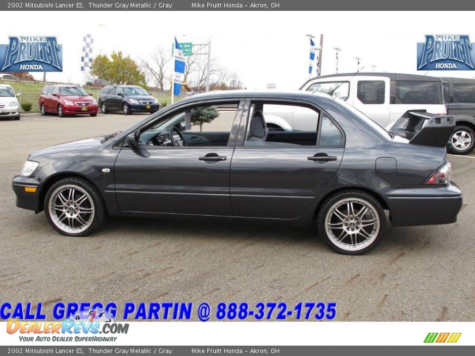 2002 Mitsubishi Lancer ES Thunder Gray Metallic / Gray Photo #1