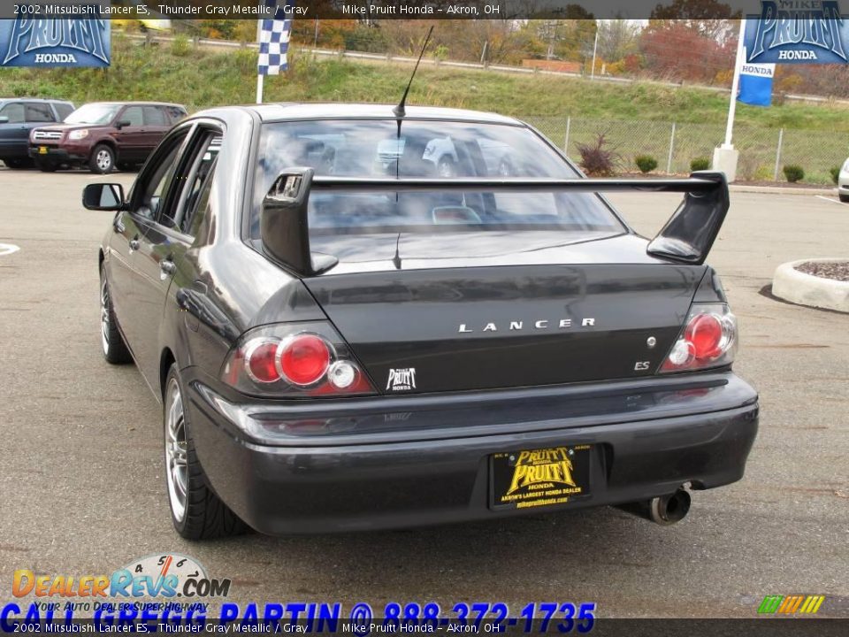 2002 Mitsubishi Lancer ES Thunder Gray Metallic / Gray Photo #2