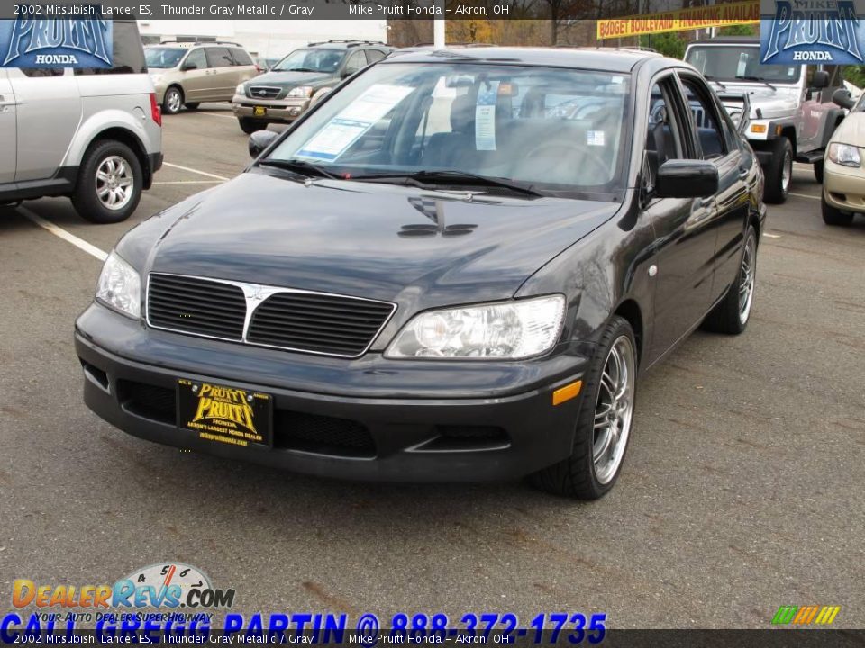 2002 Mitsubishi Lancer ES Thunder Gray Metallic / Gray Photo #3