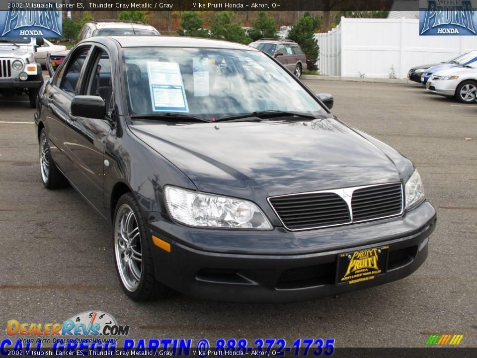 2002 Mitsubishi Lancer ES Thunder Gray Metallic / Gray Photo #5