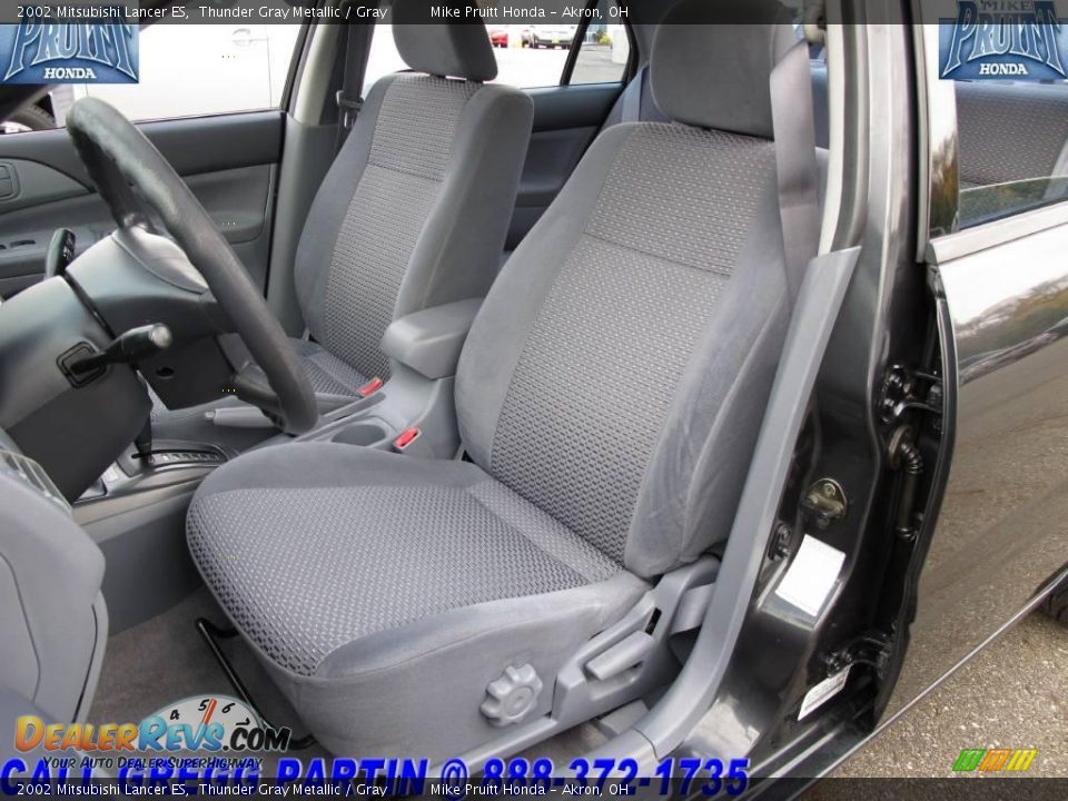 2002 Mitsubishi Lancer ES Thunder Gray Metallic / Gray Photo #10