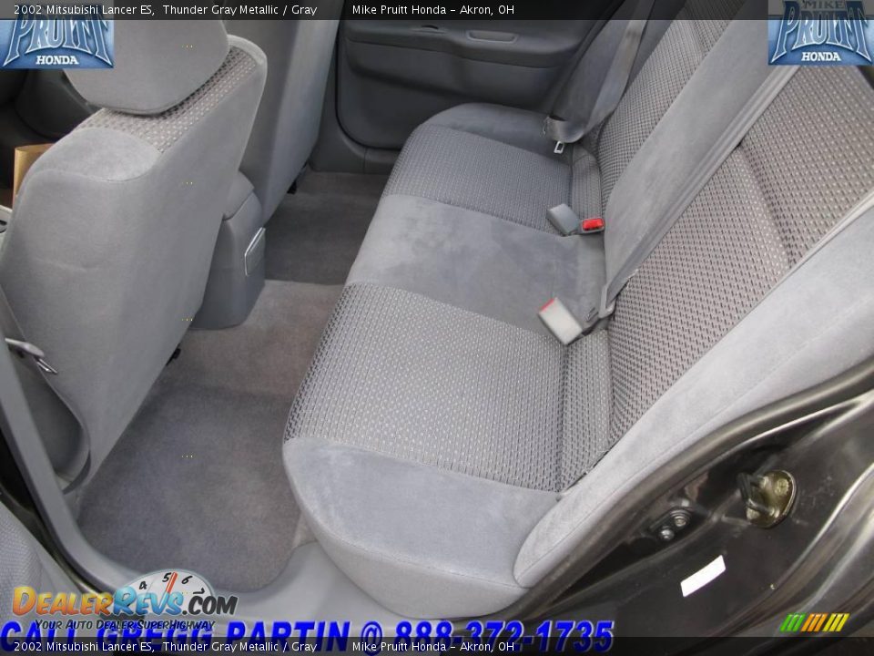 2002 Mitsubishi Lancer ES Thunder Gray Metallic / Gray Photo #11