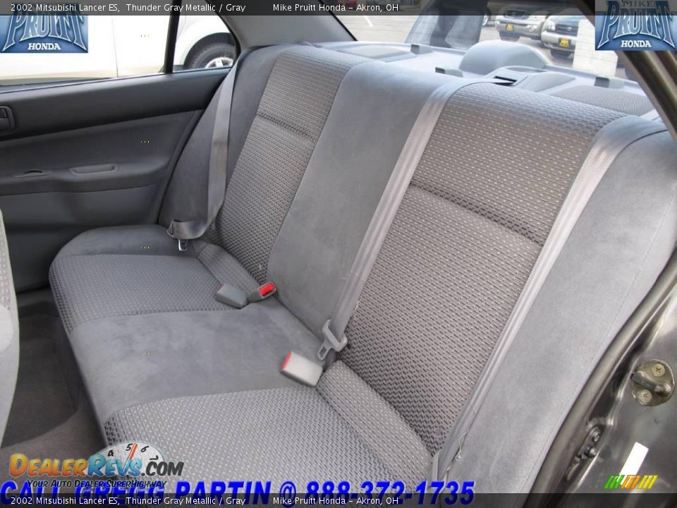 2002 Mitsubishi Lancer ES Thunder Gray Metallic / Gray Photo #12