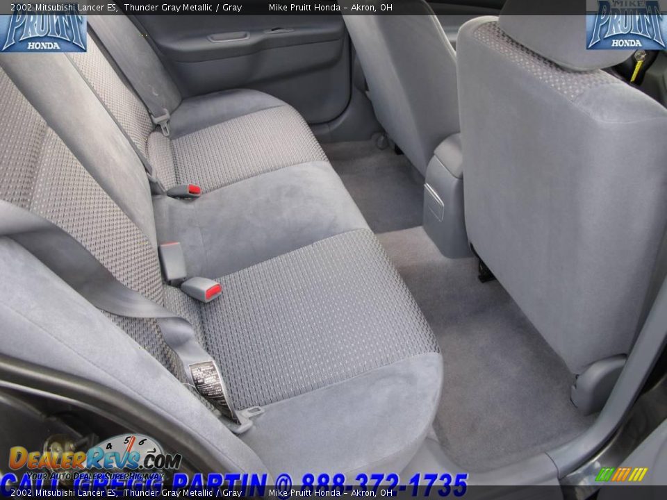 2002 Mitsubishi Lancer ES Thunder Gray Metallic / Gray Photo #13