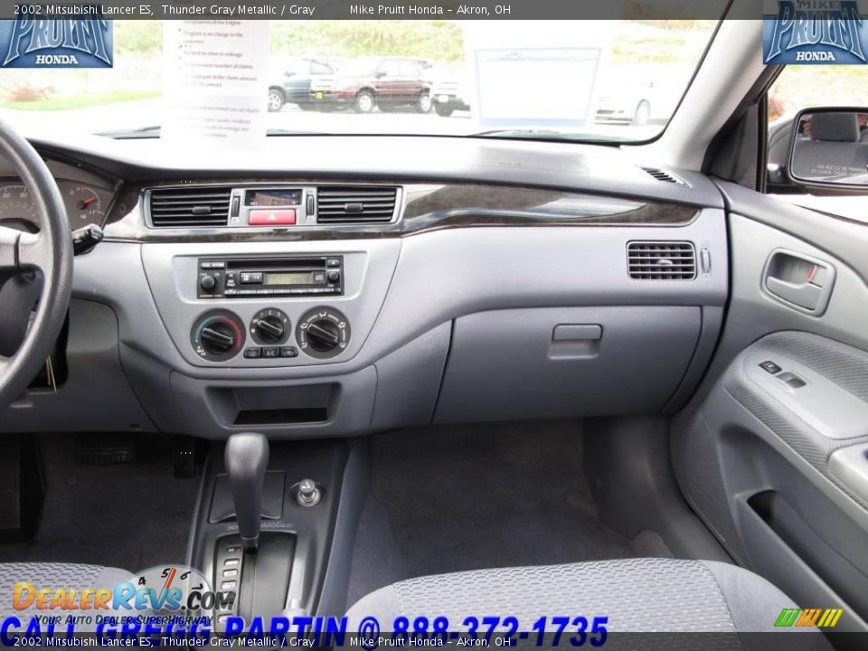 2002 Mitsubishi Lancer ES Thunder Gray Metallic / Gray Photo #16