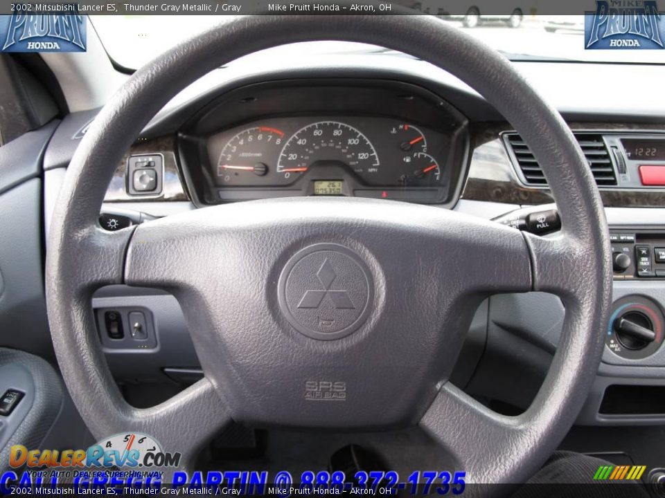 2002 Mitsubishi Lancer ES Thunder Gray Metallic / Gray Photo #18