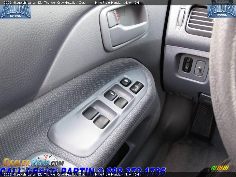 2002 Mitsubishi Lancer ES Thunder Gray Metallic / Gray Photo #19