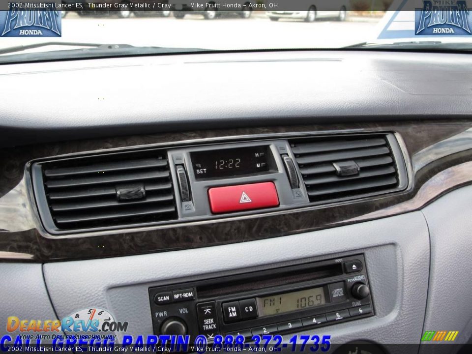 2002 Mitsubishi Lancer ES Thunder Gray Metallic / Gray Photo #20