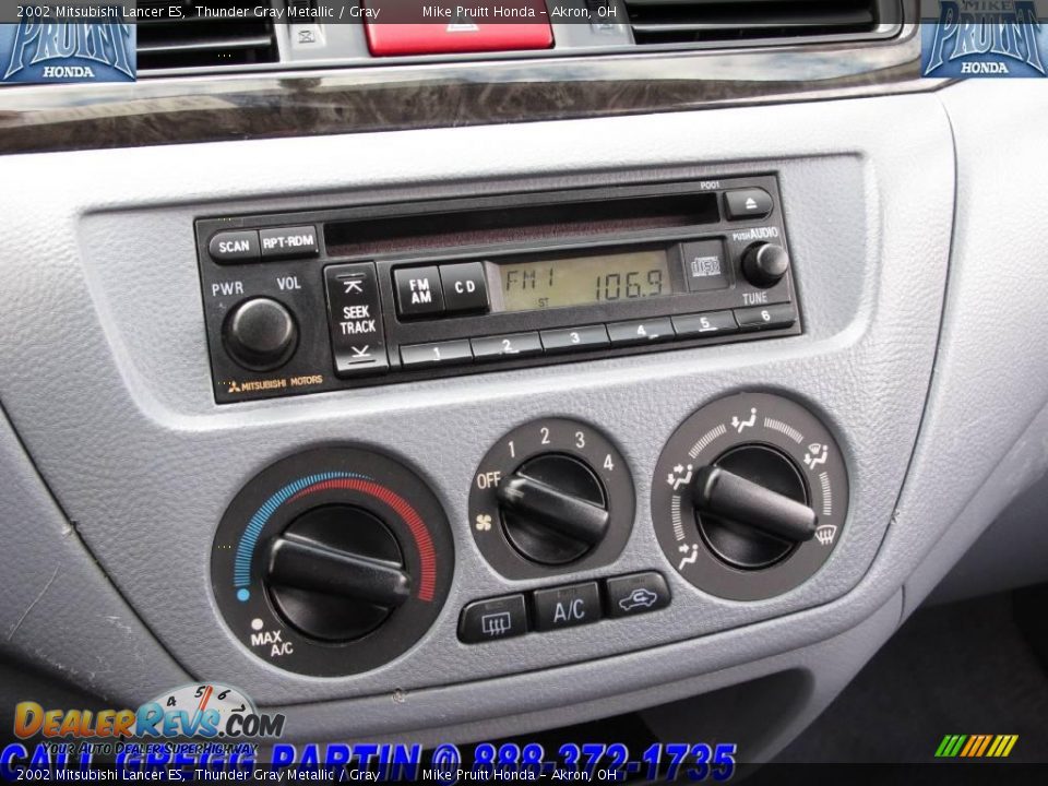 2002 Mitsubishi Lancer ES Thunder Gray Metallic / Gray Photo #21