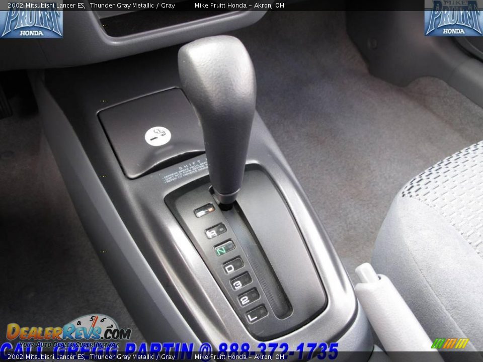 2002 Mitsubishi Lancer ES Thunder Gray Metallic / Gray Photo #22